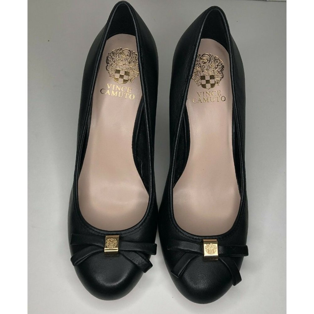 Women Shoes Vince Camuto Size 9.0 B Black Leather